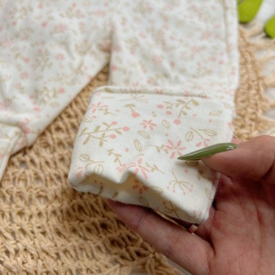 Kit 3 Calças - Libélulas, Off White e Raminhos  - Off White e Rose